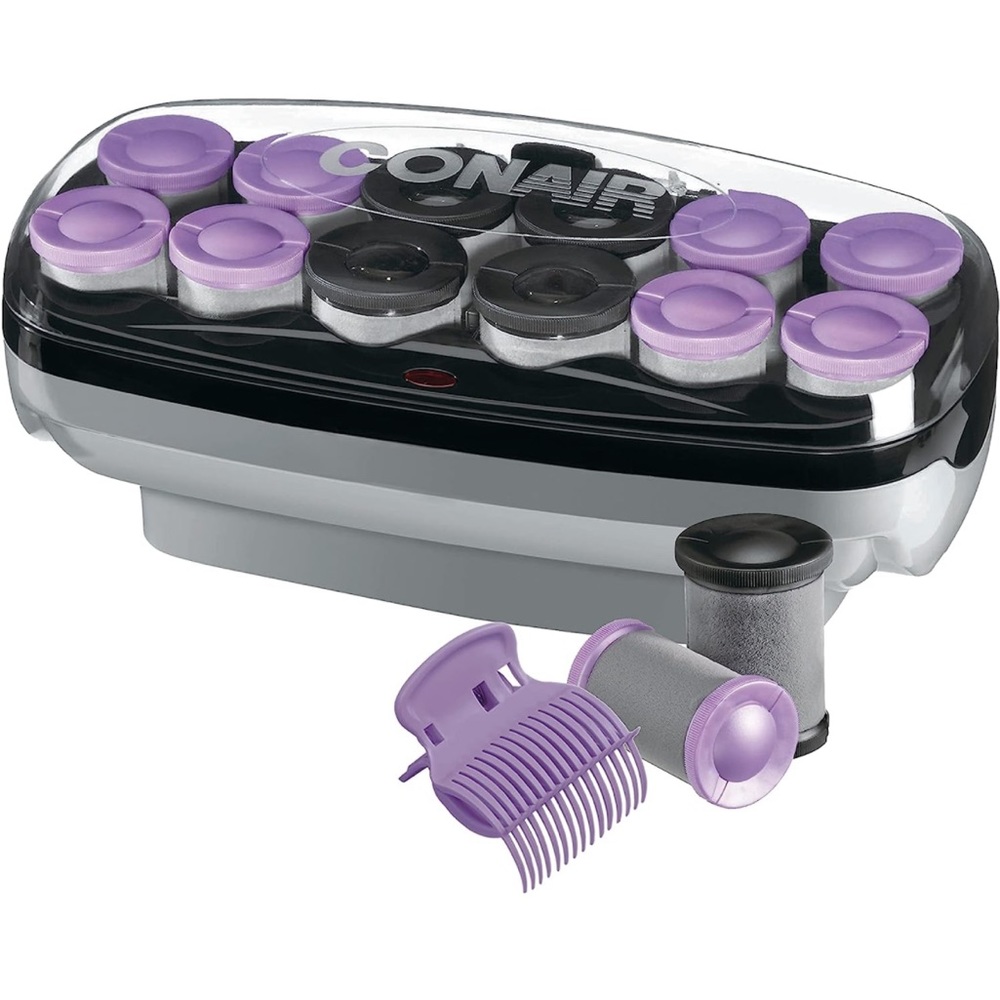 Conair Ceramic 1 1/2-inch and 1 3/4-inch Hot Rollers with clips